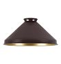 Brass Cone Shade, 8" Width, Matte Mulberry