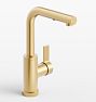 West Slope Pull Out Kitchen Prep Faucet - Aged Brass
