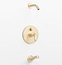 Rigdon Lever Handle Pressure Balanced Tub & Shower Set - Handle Aged Brass