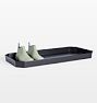 Octagonal Boot Tray, 30" x 14" - Matte Black