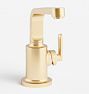 Bowman Single Hole Bathroom Faucet - Aged Brass