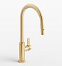 West Slope Pull Down Kitchen Faucet - Aged Brass