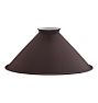 Painted Metal Cone Shade, 8" Width, Matte Mulberry