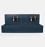 Edy 48" Double Bucket Sink - Dark Blue - Two Drillings