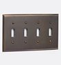 Lewis Quad Toggle Switchplate
