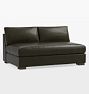 Sublimity Leather Armless Sofa Sectional Component