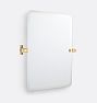 West Slope Frameless Rounded Rectangle Pivot Mirror