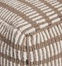 Striped Handwoven Indoor/Outdoor Pouf