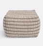 Striped Handwoven Indoor/Outdoor Pouf