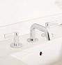 Cayucos Short Spout Lever Handle Widespread Bathroom Faucet