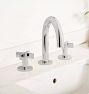 Cayucos Tall Spout Cross Handle Widespread Bathroom Faucet