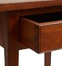 Tall Hepplewhite Style Side Table in Cherry with Drawer Inlay and Tapered Legs