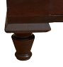 Vintage 2-Door Walnut Storage Cabinet with Keyed Lock