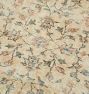 Vintage Allover Handknotted Cream and Peach Wool Rug - 10' x 6'8"