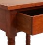 Vintage End Table with Drawer and Turned Bobbin Legs