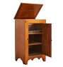 Vintage Lift Top Storage Cabinet with Door and Front Access