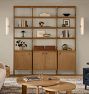 Fairfield Triple Modular Shelving with Cabinets