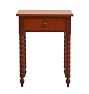 Vintage End Table with Drawer and Turned Bobbin Legs