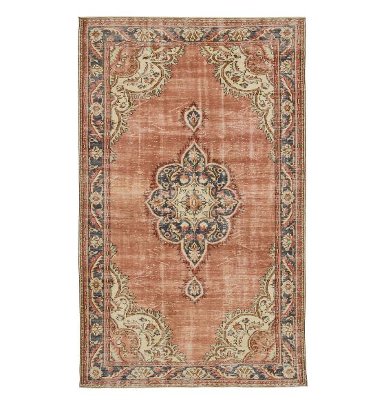 Vintage Hand-Knotted Turkish Rug, approx. 5' x 8' | Rejuvenation