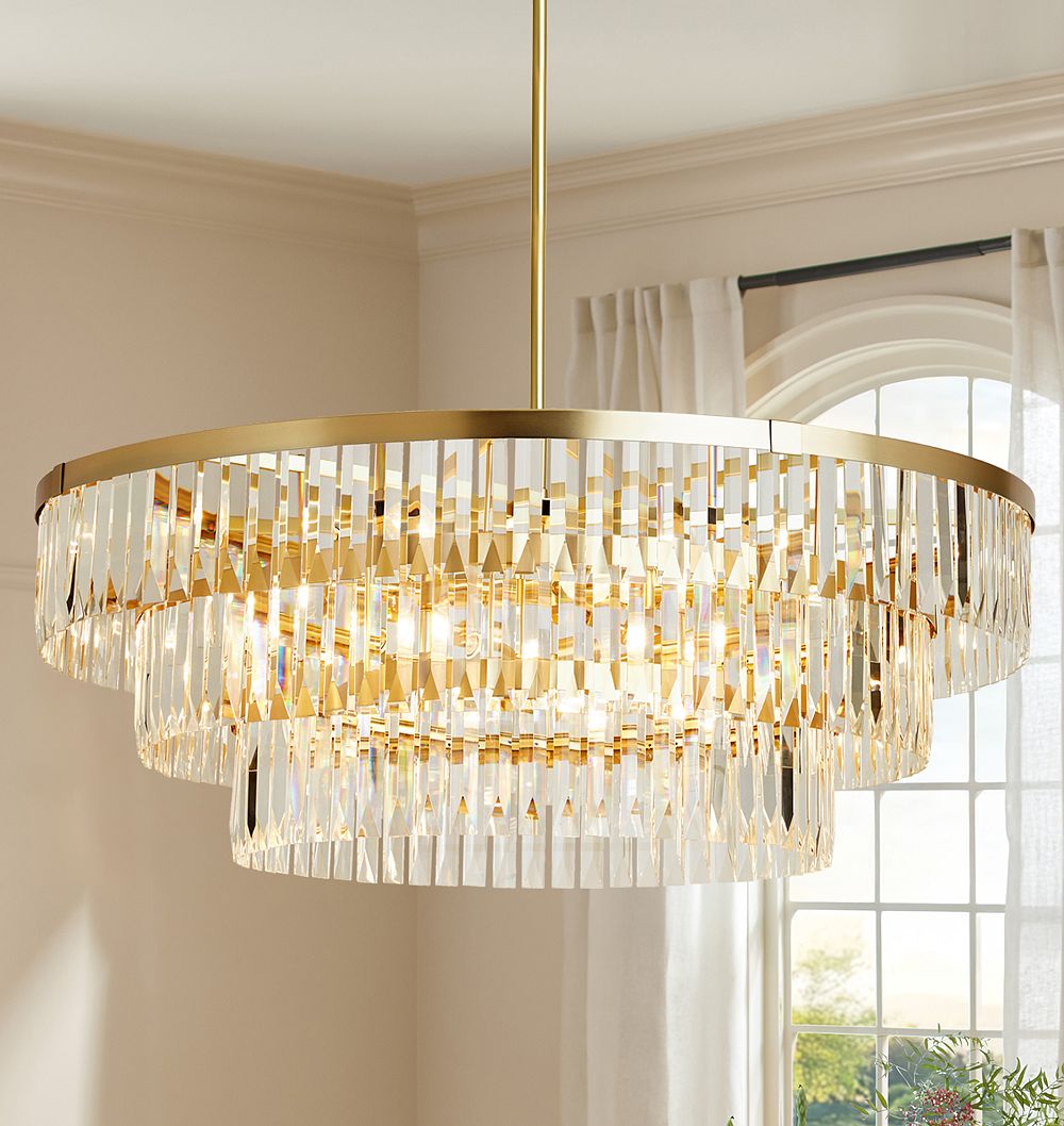 Pippa 50" Triple Tier Chandelier by Rejuvenation
