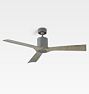 Aviator Ceiling Fan, 54" - 3-Blades, Graphite & Weathered Grey Blades