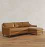 Luisa Leather 2-Piece Chaise Sectional