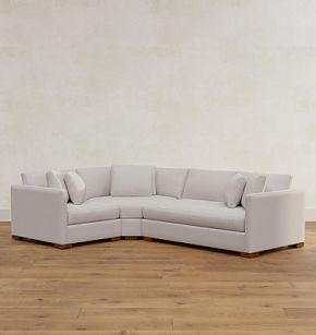レフトアローン　クッション Wrenton 3 Piece Bench Cushion Arm Sofa with Wedge Corner