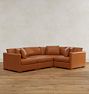 Wrenton Leather 4-Piece Sectional Sofa