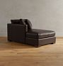 Wrenton Leather Chaise Sectional Component, Classic - Left Arm Chaise - Hollis Cocoa