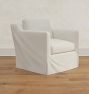 Monet Slipcovered Swivel Chair