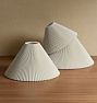 Pleated Sloped Fabric Lamp Shade