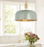 Dekum 16" Pendant, Metal Shade
