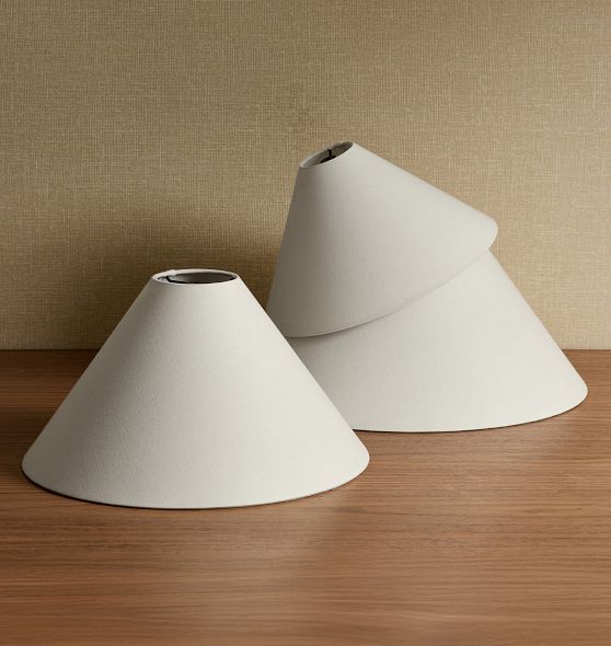 Pleated Sloped Fabric Lamp Shade | Rejuvenation
