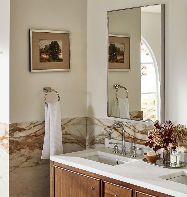 Miramar Lever Handle Widespread Bathroom Faucet | Rejuvenation
