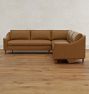 Luisa Leather 3-Piece L-Shape Double Sofa Sectional