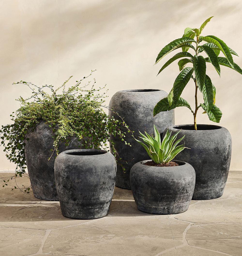 Lyre Terracotta Planters by Rejuvenation