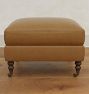 Monet Leather Ottoman