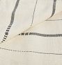 Natural &amp; Black Thin Striped Throw