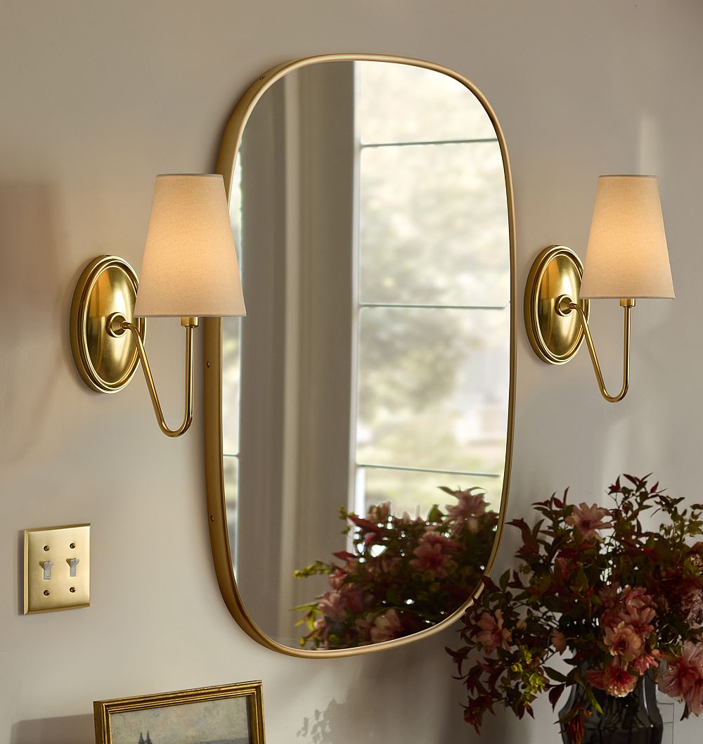 Capsule Metal Framed Mirror by Rejuvenation