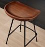 Randle Tractor Counter &amp; Bar Stool with Metal Legs