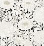 Wood Block Blooms Wallpaper