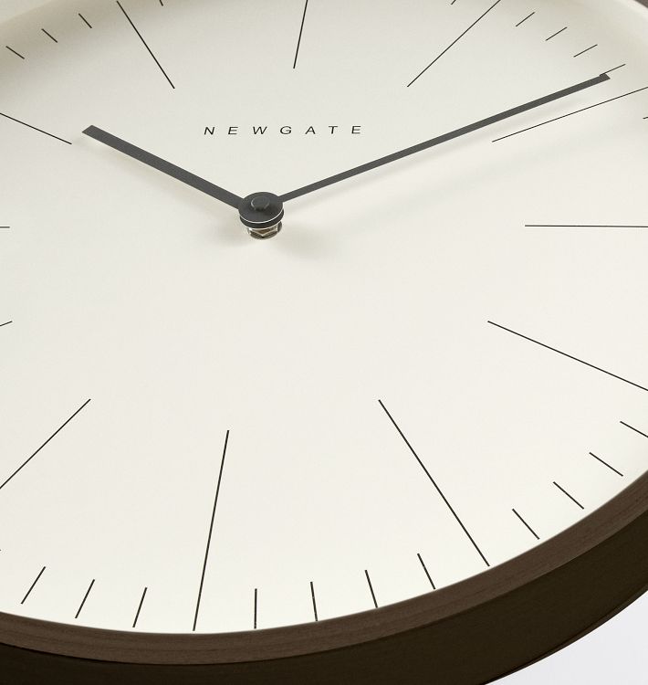 Mr. Clarke Wall Clock - Dark Plywood | Rejuvenation