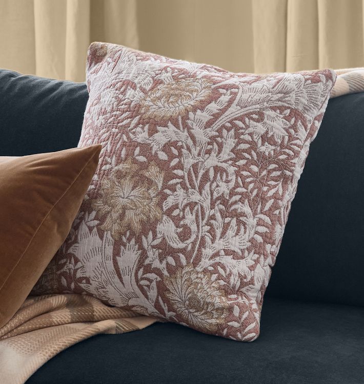 Chrysanthemum Jacquard Woven Tapestry Pillow Cover | Rejuvenation