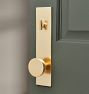 Tumalo Brass Knob Exterior Door Hardware Tube Latch Set
