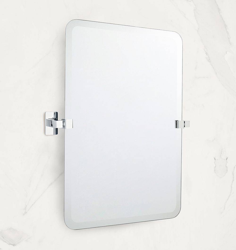 Yaquina Frameless Rounded Rectangle Pivot Mirror by Rejuvenation