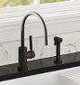 Coos Bay Single Hole Kitchen Faucet with Sprayer