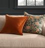 Italian Velvet Contrast Piping Pillow Cover