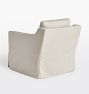 Monet Slipcovered Swivel Chair