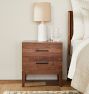 Hosford Walnut 2-Drawer Nightstand
