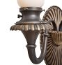 Pair of Vintage Classical Revival 3-Light Tall Wall Sconces in Cast Brass